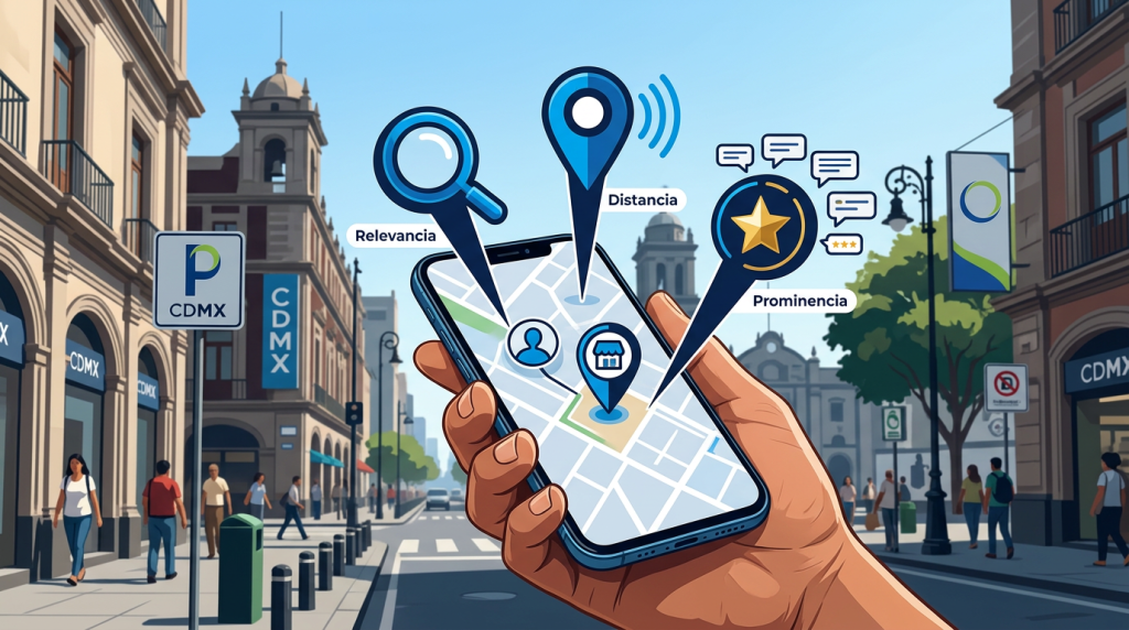 Dueño de PyME respondiendo reseñas de Google que impulsan su posicionamiento local